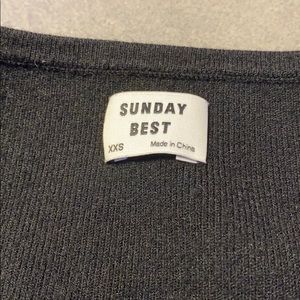 Black cashmere Sunday best longsleeve